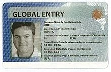 Global Entry Card