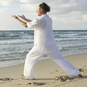 Tai Chi on the beach